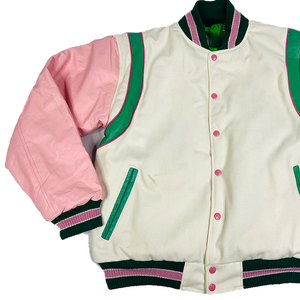 Blouson Bomber en Laine et Soie/Coton avec Logo Brodé Premium sur le Devant, Imperméable, Réversible et Haute Visibilité - Product Image 3