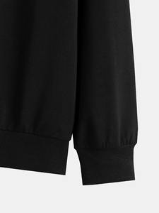 Ensemble de survêtement personnalisé pour homme, automne 2023, décontracté, chaud, 2 pièces, coupe régulière, pantalon en coton, pardessus - Product Image 6