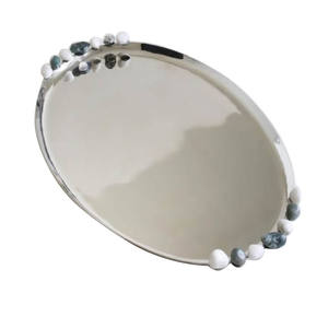 Plateau de service de nourriture de produit de vente élevée avec la taille et la forme personnalisées de finition brillante pour le plateau de service décoratif de diner - Product Image 5