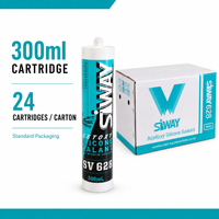 Fournisseur d'usine 300ml verre GP acétoxy scellant clair étanche durcissement acide acétique vitrage Silicone scellant pour fenêtres verre