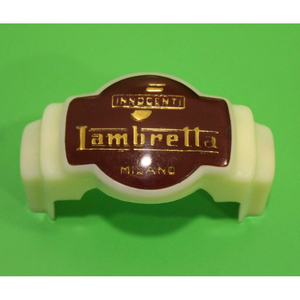 Emblema Frontal de Plástico Lambretta E + F para Columna de Dirección, Accesorio Cromado para Motocicleta - Product Image 2