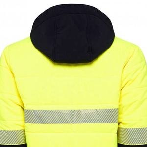 Vêtements de sécurité personnalisables 2026, style à capuche, haute qualité, 100% polyester, vestes de travail, vêtements de sécurité réfléchissants - Product Image 5