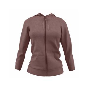 Sweats à capuche décontractés personnalisés pour femmes Pull-over solide et léger à manches longues Sweat-shirt ample avec poche sans ficelle à capuche pour les femmes - Product Image 4