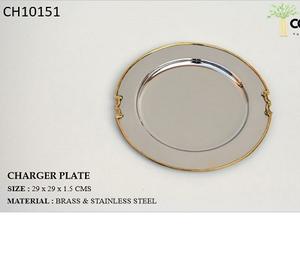 Assiette de présentation en fer massif, écologique, d'inspiration vintage, design rond de luxe, couleurs et tailles personnalisables pour mariages et banquets - Product Image 4