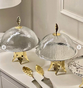 Grossiste Inde Plateaux décoratifs en acier inoxydable or et argent avec bols en forme de fleur polie brillante - Product Image 5