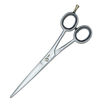 Ciseaux de barbier professionnels de 7 pouces |   Ciseaux de coiffure en acier inoxydable à lame tranchante avec manche en céramique et repose-doigts amovible