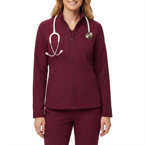 Blouses médicales à manches longues pour hommes et femmes, offrant un look professionnel et soigné, de qualité supérieure. - Product Image 1