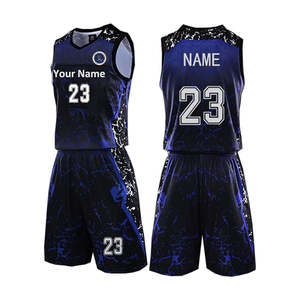 Vente chaude, ensemble de basket-ball personnalisé pour l'entraînement en usine, personnalisation de l'équipe, nouveaux styles, séchage rapide, uniforme de basket-ball respirant pour hommes - Product Image 3