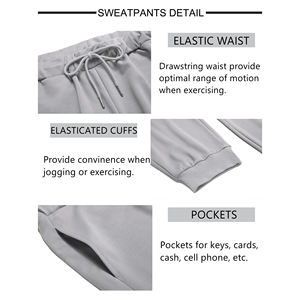 Survêtements de super qualité logo personnalisé design décontracté Streetwear vêtements de sport de course survêtements pour hommes - Product Image 5