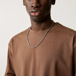 T-shirt personnalisé en coton lourd surdimensionné de qualité supérieure 280 Gsm T-shirt blanc lourd - Product Image 5