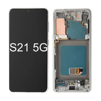 Pantalla Táctil OLED de Alta Calidad, Digitalizador LCD para Samsung S21 Ultra 5G de 6.8 Pulgadas, 1 Año de Garantía, Reparación de Pantalla 100%