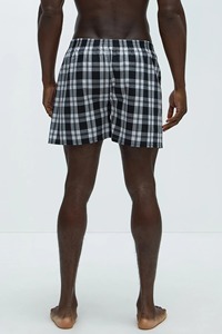 Boxers classiques à carreaux OEM pour hommes, ceinture élastique, sous-vêtements en coton, shorts respirants, grande taille, amples, confortables pour hommes - Product Image 3