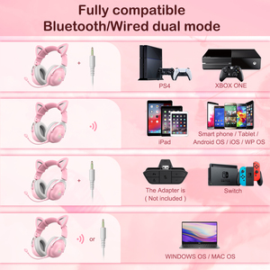 ONIKUMA <span class=keywords><strong>B20</strong></span> Pink Earbuds Auriculares inalámbricos estéreo HiFi Auriculares con micrófono Cancelación de ruido Auriculares para juegos - Product Image 2