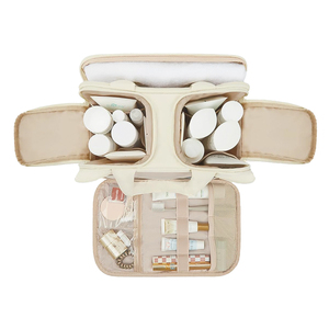 Bolsa de Cosméticos de Poliéster de Nuevo Diseño para Mujer, Organizador de Brochas, Cierre de Cremallera, Tamaño Grande, Impermeable - Product Image 3