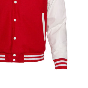 Chaqueta Varsity de Lana Personalizada por el Fabricante OEM, Diseño Vintage de Invierno, Cuello Alto, Tela de Lona Impermeable - Product Image 6