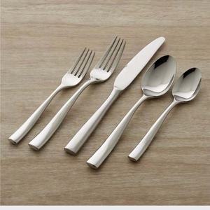 Ustensiles de cuisine de simplicité de haute qualité en acier inoxydable argent royal nickelé argenterie cuillère fourchette et couteau ensemble de couverts - Product Image 1