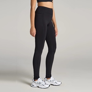 Leggings pour femmes, leggings décontractés à taille haute, avec dentelle, patchwork, couleur unie, poches, vêtements d'extérieur pour le printemps, yoga, fitness - Product Image 4