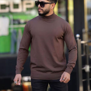 Sudadera informal sólida con cuello redondo para hombre, sudadera de manga larga antiarrugas, algodón antiretracción, sudadera polar, sudaderas con capucha lavadas con ácido, 2017, 3D - Product Image 1