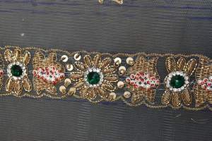 Custom made Traditional Embroidered Lace with Contemporary Charm . Ideal for Garment designers Bridal designers and weddings - Product Image 6