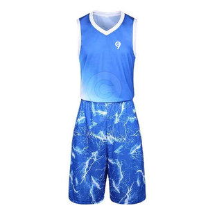 ชุดบาสเก็ตบอลทีมชายแบบสั่งทำพิเศษ ผ้าบางเบา ระบายอากาศได้ดี แห้งเร็ว สวมใส่สบายสำหรับใช้ในชีวิตประจำวันทุกฤดูกาล - Product Image 1