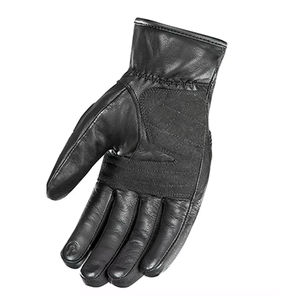 Gants de moto en cuir pour homme, noirs/rouges, à doigts complets, pour la course automobile, utilisation hivernale, séchage rapide, respirants - Product Image 3