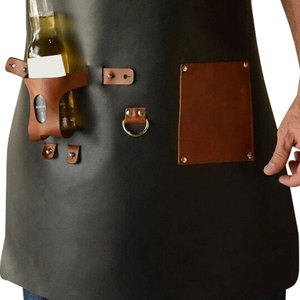 Premium Quality Heavy Duty Leather <b>Aprons</b> for Kitchen OEM Services High Quality Trending Style Customized Leather <b>Aprons</b> - Product Image 4