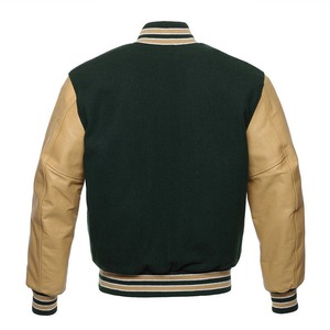 Chaqueta universitaria con parches de chenilla y letras personalizadas Vintage bordada de alta calidad de fabricante para hombre - Product Image 2