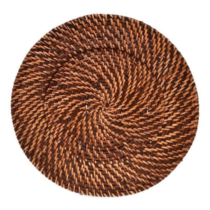 Platos de cargador de ratán duraderos, manteles individuales hechos a mano respetuosos con el medio ambiente a granel para catering de Hotel, suministro de restaurante para banquetes de bodas - Product Image 1