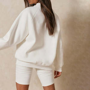 Mockneck de alta calidad para mujer, de algodón 100% Material, ligero, secado rápido, Impresión de logotipo personalizado, servicio OEM disponible - Product Image 5