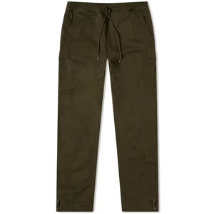 Hombres Streetwear 100% algodón Multi bolsillo Cargo pantalones con correas verano ligero Casual trabajo pantalones Jogger pantalones OEM - Product Image 4