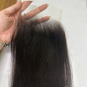 Vague d'eau transparente de fermeture d'oreille à oreille de cheveux vierges HD 13x4 avec des faisceaux de cheveux humains de cheveux humains Vietnam - Product Image 4