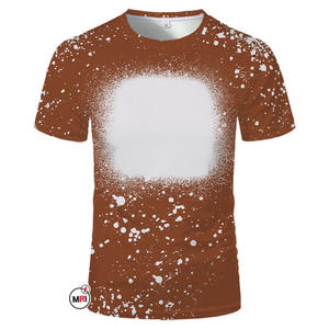 100% coton/spandex imprimé Sublimation blanchi mode sublimé pour l'impression de presse à transfert de chaleur pour les femmes et les hommes t-shirt - Product Image 3