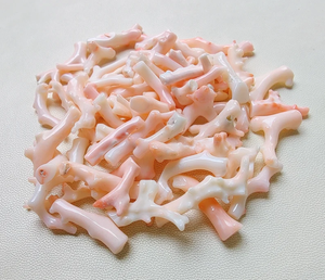 304 Cts Lot Japanese Coral Stick, 14 piezas, White Coral Pulido Pink Stick , Japanese Coral Loose Gemstone - Product Image 5