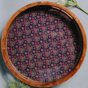 Plateau de service en bois imprimé personnalisé à forte demande taille parfaite pour la maison hôtel restaurant design classique pour un service élégant - Product Image 4