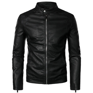 Veste en cuir de peau de vache de moto pour hommes de haute qualité fabriquée au Pakistan avec tissu en toile Style High Street - Product Image 2