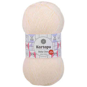 เส้นด้ายคุณภาพสูงสำหรับเด็กทารก K025-Krem Kartopu - Product Image 1