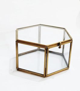 Boîte de rangement conique décorative couleur or pour la maison fabriquée à la main à partir de métal de haute qualité en vrac pour la décoration de rangement de bijoux - Product Image 3