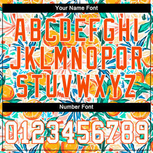 เสื้อเบสบอลของแท้ใหม่-สีขาวและสีส้มพร้อมดีไซน์ลายผลไม้3D สำหรับผู้ชายและผู้หญิง - Product Image 5