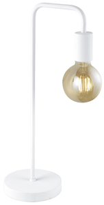 Lámpara de mesa Diallo E27 de metal blanco (Trio Lighting 508000131) - Product Image 1