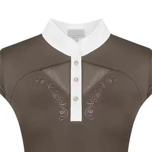 Venta en línea, camisa de espectáculo de equitación para mujer, tela transpirable y de secado rápido, camisa de espectáculo de equitación Ecuestre para hombre - Product Image 2