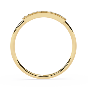 18K Gold Single <b>Row</b> Pave Diamond Wedding Band Ring Fine Jewelry Customize Natural Diamond Ring Luxury Women Diamond Jewelry - Product Image 3