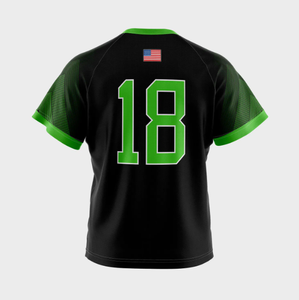 เสื้อกล่องลาครอสสำหรับผู้หญิงเสื้อกางเกงขาสั้นพิมพ์ลายแบบระเหิดตามสั่ง - Product Image 4