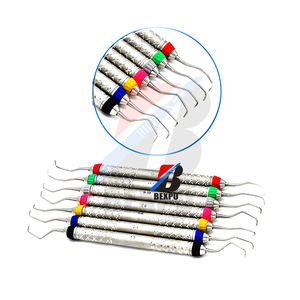 Curetas dentales periodontales Gracey con casetes Juego de 7 piezas de instrumentos quirúrgicos dentales para procedimientos dentales CE ISO - Product Image 2