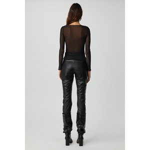 Blusa Ajustada de Tul Transparente con Volantes para Mujer, Marca GRIMELANGE - Product Image 6