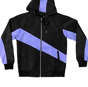 Ensemble court coupe-vent pour homme, respirant, lisse, 100% polyester, extensible, tissu léger, entraînement, course à pied, voyage, mouvement en plein air - Product Image 3