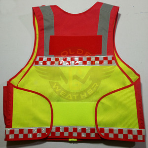 Vêtement de travail routier, gilet de sauvetage médical, gilet de sécurité haute visibilité, vêtements de sécurité réfléchissants, uniforme de garde de sécurité rouge, gilet tactique - Product Image 6