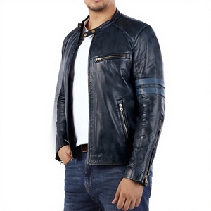 แจ็คเก็ตหนังแท้พรีเมียม สตรีทแวร์ ยูนิเซ็กส์ คุณภาพสูง แฟชั่นฤดูหนาว สไตล์ไบค์เกอร์ แห้งเร็ว ระบายอากาศดี ขายส่ง - Product Image 1