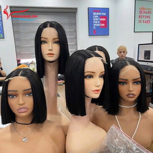 วิกผมตรงบ๊อบ5x5 HD แบบติดลูกไม้วิกผมคนจากเวียดนามวิกลูกไม้ผมตรงคุณภาพสูง - Product Image 1