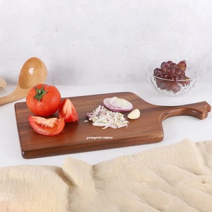 Nueva llegada 2025, tabla de cortar de madera de acacia, Mango para picar carne, queso, pan, verduras, frutas, tabla de cortar de cocina de madera - Product Image 3