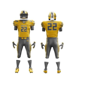 UNIFORMES DE FÚTBOL AMERICANO PERSONALIZADOS, plantilla de diseño de uniforme de fútbol americano 100% poliéster - Product Image 1